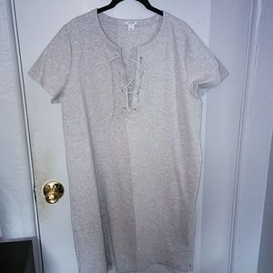 NWOT Grey sweatshirt dress